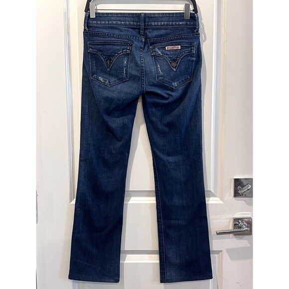 Hudson Jeans Pants Womens 27 Blue Denim Cotton Blend Stretch Made USA Pockets - Picture 8 of 13